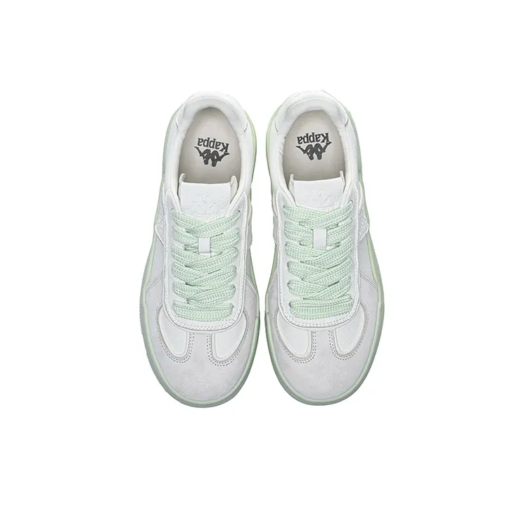 Kappa Back to Back Anti Slip Wear Resistant Low Top Skateboard Shoes Women's Aqua Green-3