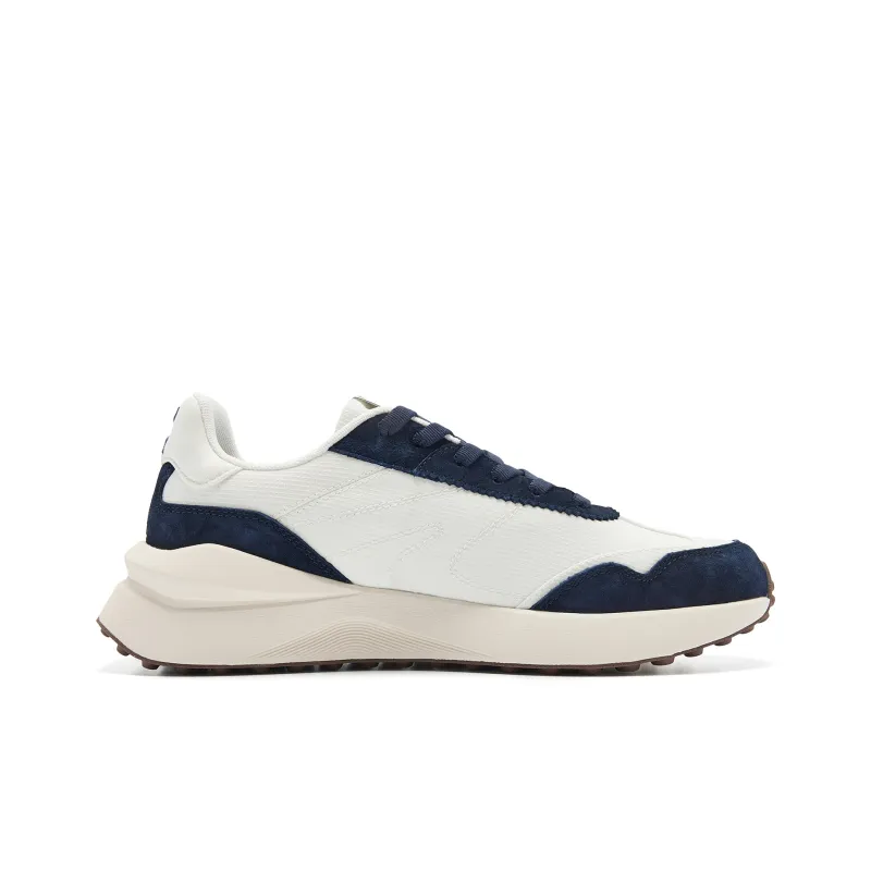 QIAODAN Strong Wind Blows Monologue Lightweight Rebound Low Top Casual Shoes Men's Nova Blue Ivory-1