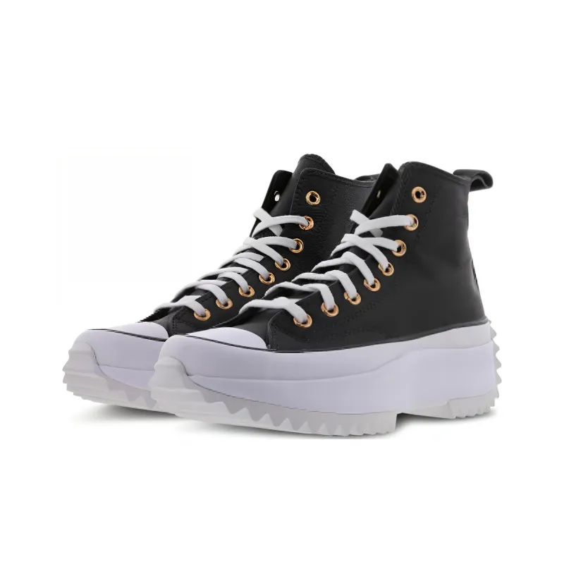 Converse Run Star Hike Platform Metallic & Leather High Top 'Black'-1