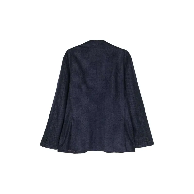 Corneliani Checked Single-breasted Blazer-1