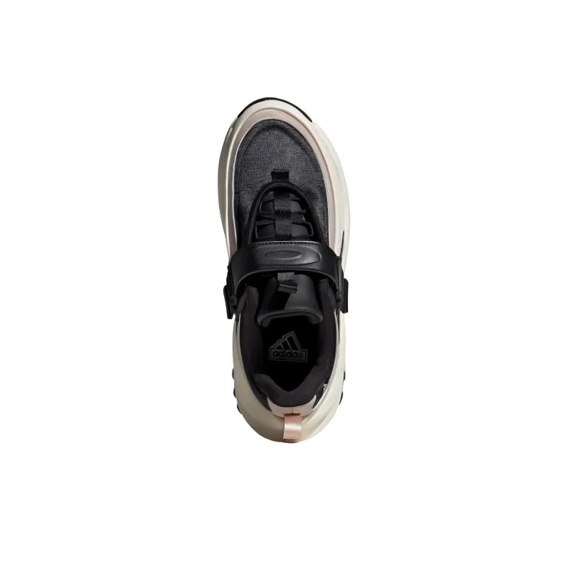 Adidas Maxxwavy Anti Slip Wear Resistant Low Top Chunky Sneakers Unisex Black White-4