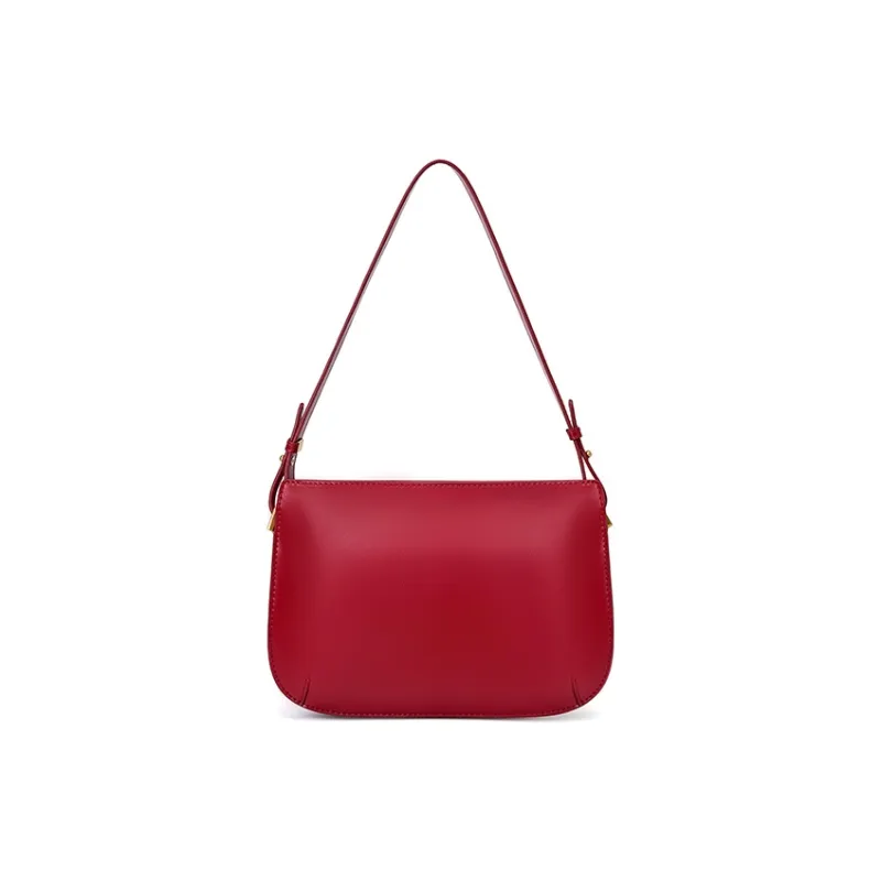 Carnival Keep Cow Leather Shoulder Bag Crossbody Bag Shoulder Bag Women's Black/Burgundy-6