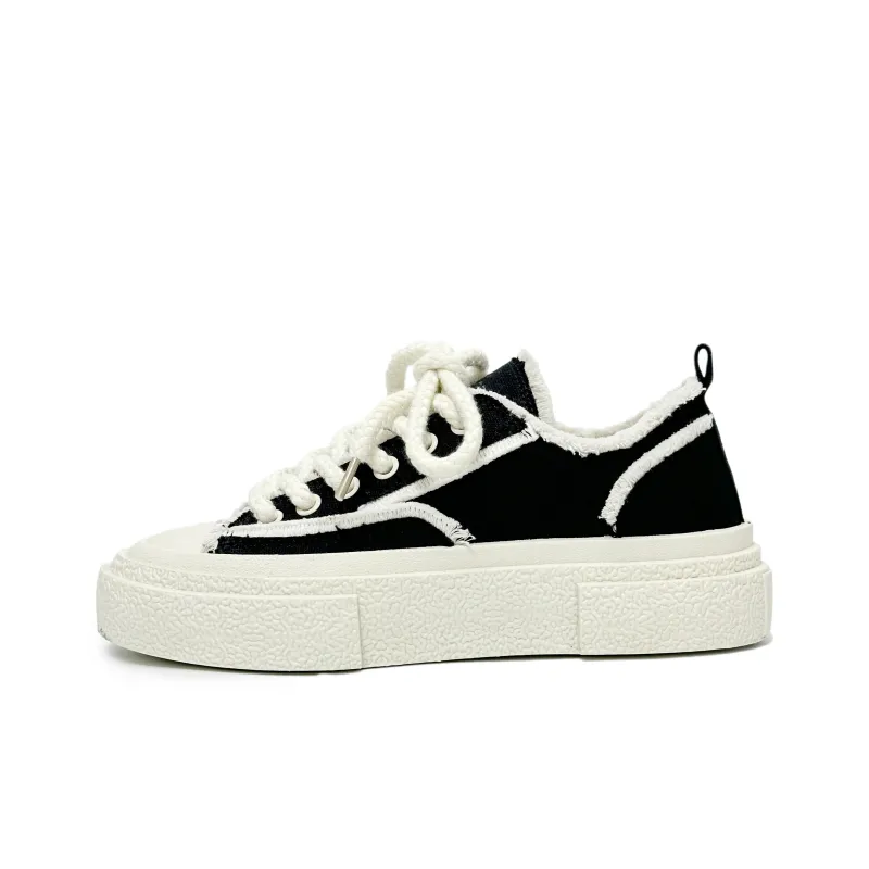 SLnU★3 Anti-Slip And Wear-Resistant Height Increasing Low-Top Canvas Shoes Unisex-13