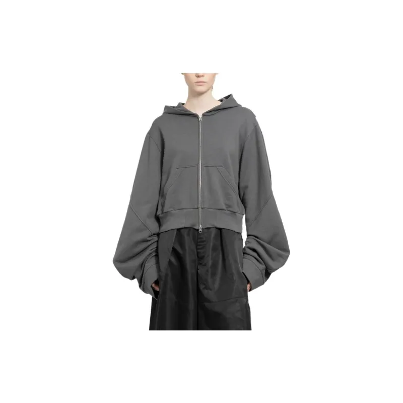 MM6 Maison Margiela Unbrushed Sweat Jacket 'Dark Grey'-1