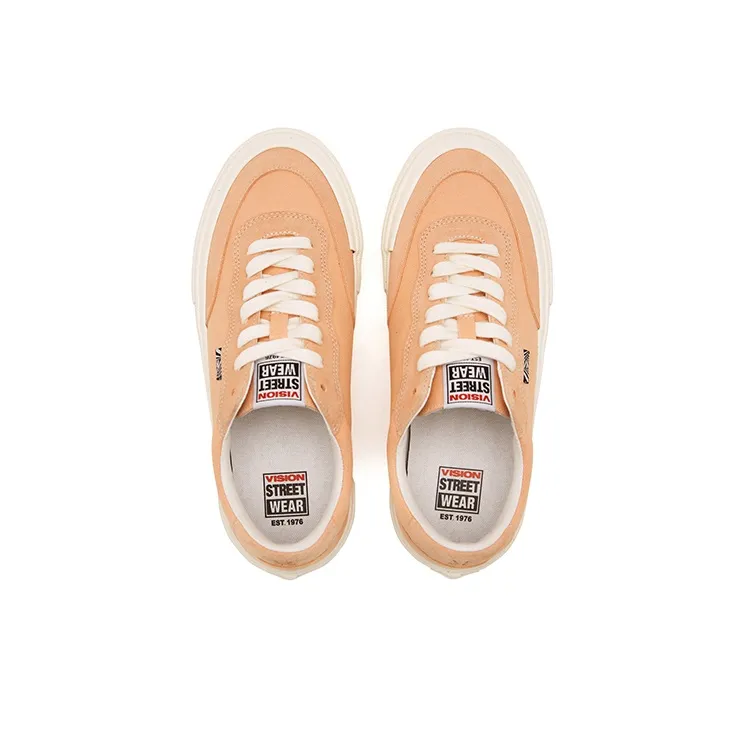 Vision Street Wear Flat Top Low Top Skateboard Shoes Unisex Soft Peach-3