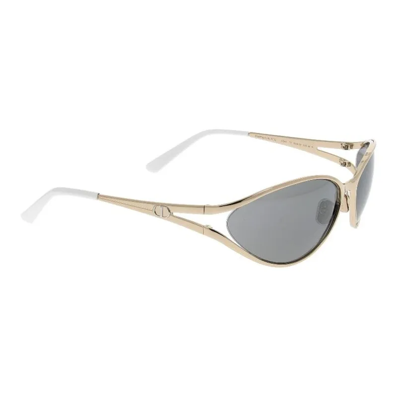 DIOR   Irregular Shape Sunglasses Men's Gold-2