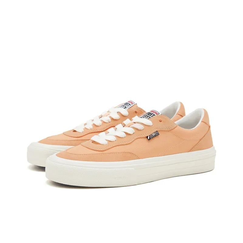 Vision Street Wear Flat Top Low Top Skateboard Shoes Unisex Soft Peach-1