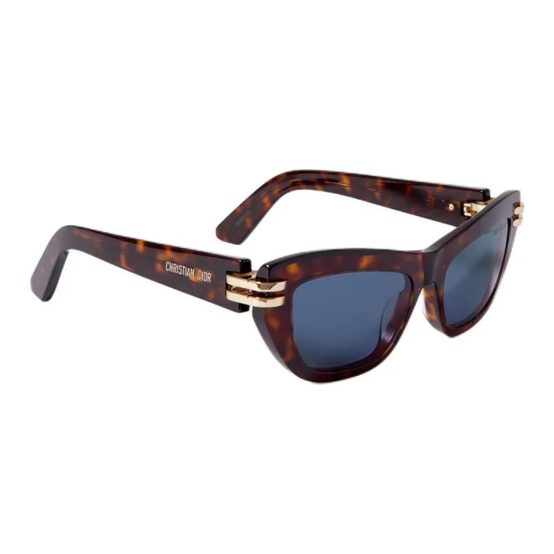 DIOR Acetate Butterfly Sunglasses Women's Brown-2