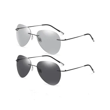 Thunder Pailong Titanium Alloy Aviator Sunglasses Unisex