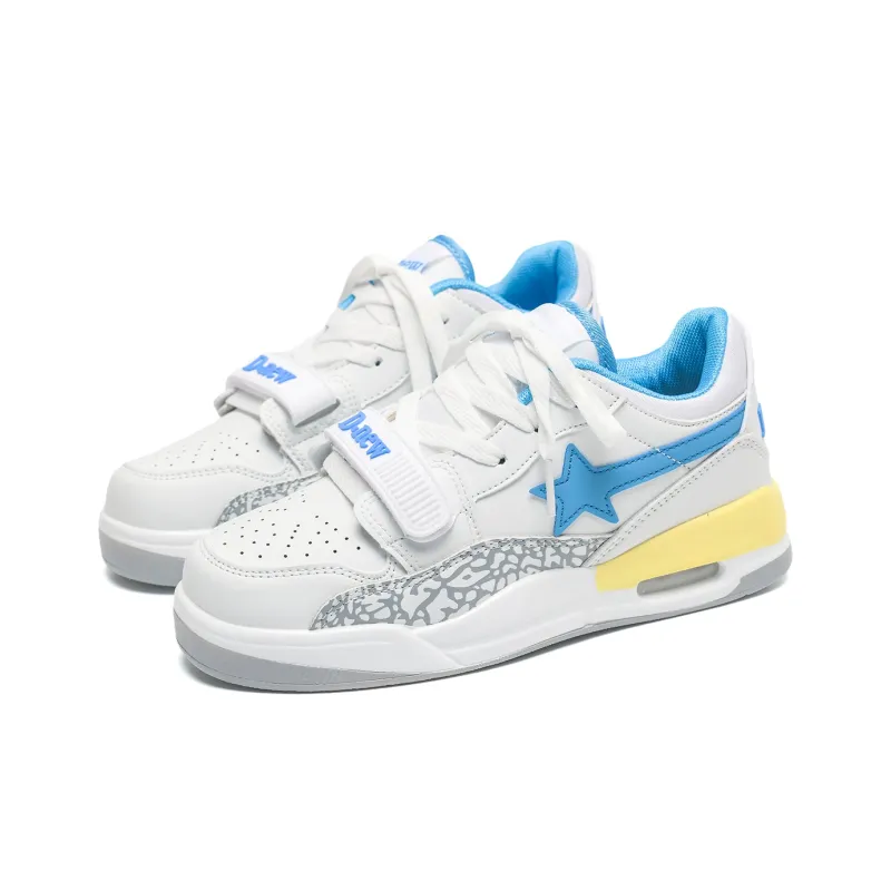 Circle Small Cushioning Coverage Wear-Resistant Lightweight Slip-Resistant Low-Top Skateboard Shoes Unisex-7