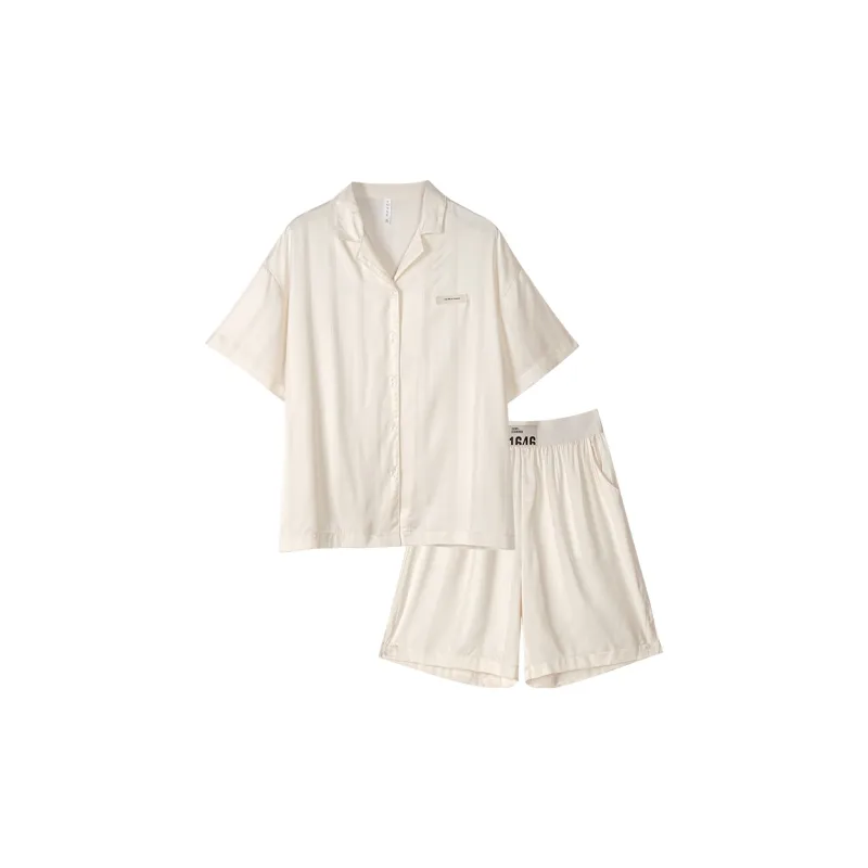 Same Language Pajama Set Women's Cream Apricot-0