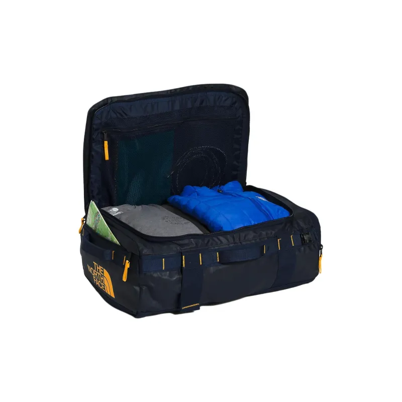 THE NORTH FACE Recycled Polyester Handbag, Backpack, Travel Bag Unisex Marine Blue & Gold-3