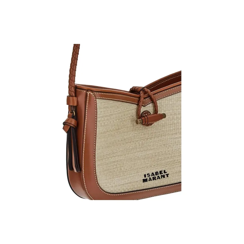 ISABEL MARANT Vigo Logo-Embroidered Shoulder Bag-3