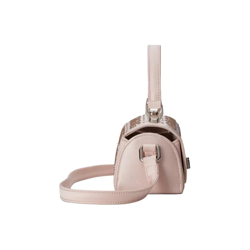 GUCCI Silk Satin Portable Crossbody Bag Shoulder Bag Kids' Light Pink-2