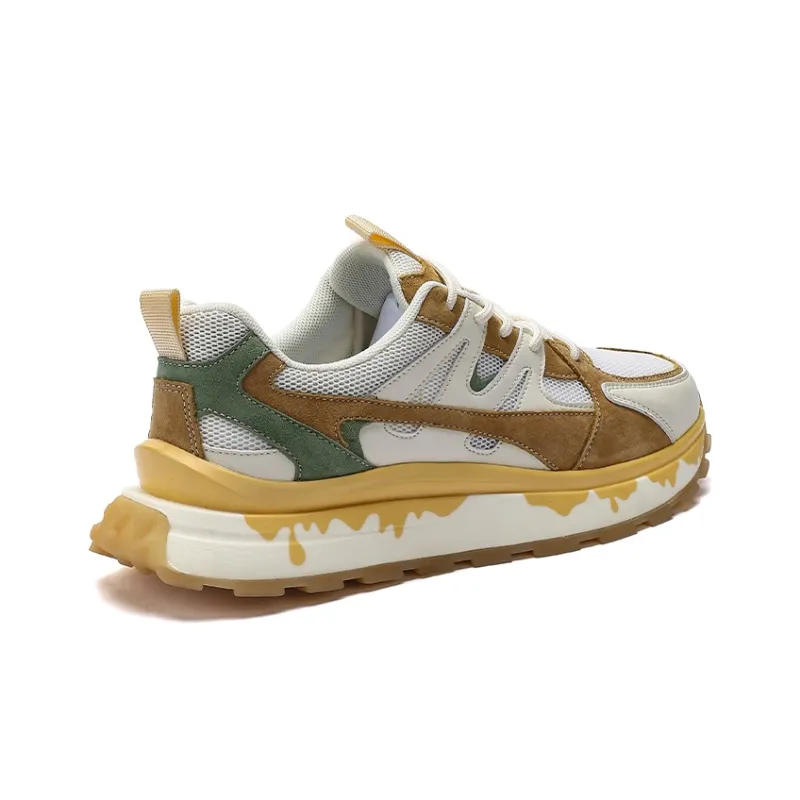 JEEP SPIRIT Casual Shoes Men Low Top White/Orange/Green-4