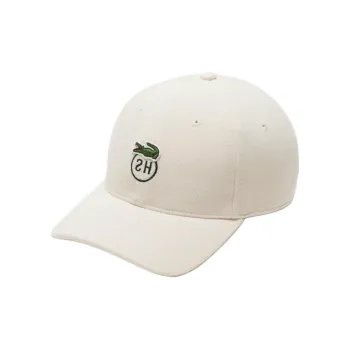 LACOSTE Cotton Baseball Caps Unisex Beige