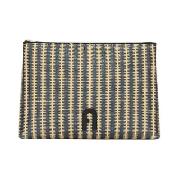 Furla Polyurethane Clutch Women's Black