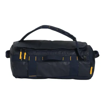 THE NORTH FACE Recycled Polyester Handbag, Backpack, Travel Bag Unisex Marine Blue & Gold
