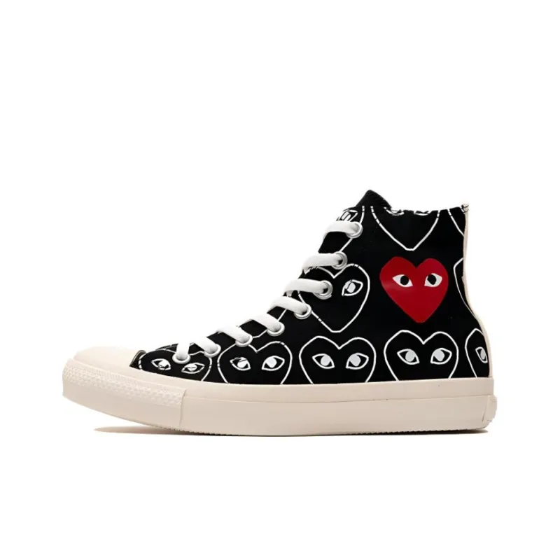 Converse Cdg X Chuck Taylor All StarMulti Heart 'Black White'-0