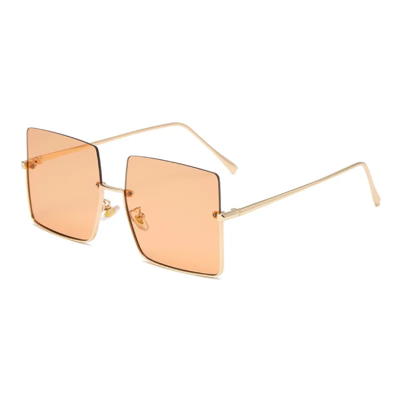 SOMAN Metal Irregular Shape Sunglasses Unisex-3