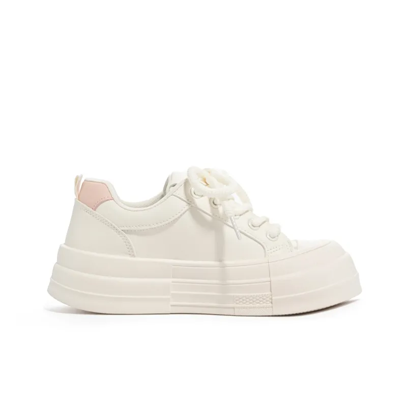 Humanism 1986 Skateboard Shoes Women's Low Top White Black/Pink White-12