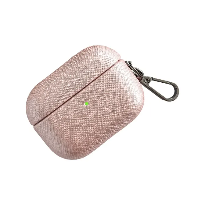 Compatibility AirPods 3/1/2/Pro 2 PC Niche Cross Leather Texture Minimalist Style Fully Enclosed Headphone Cases-23