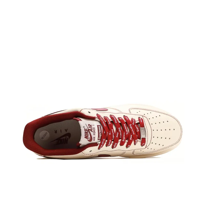 Nike X Supreme Air Force 1 Low 'White Red' Women's-3