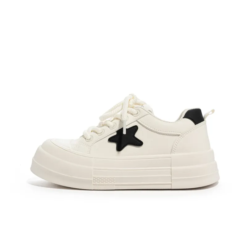 Humanism 1986 Skateboard Shoes Women's Low Top White Black/Pink White-0