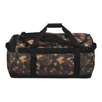 THE NORTH FACE Recycled Polyester Portable Crossbody Travel Bag Large Size Unisex Camouflage & Black