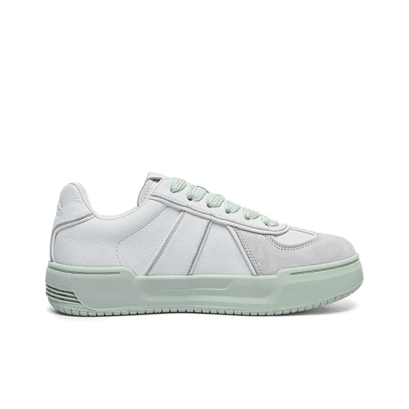 Kappa Back to Back Anti Slip Wear Resistant Low Top Skateboard Shoes Women's Aqua Green-1