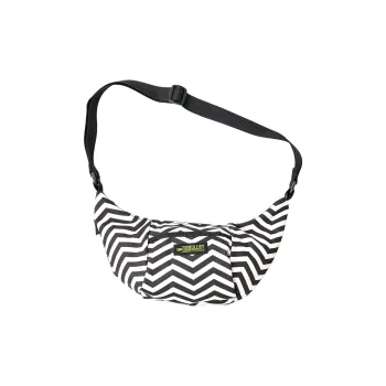 BALLISTICS Faux Fur Shoulder Bag Crossbody Bag Unisex Black & White