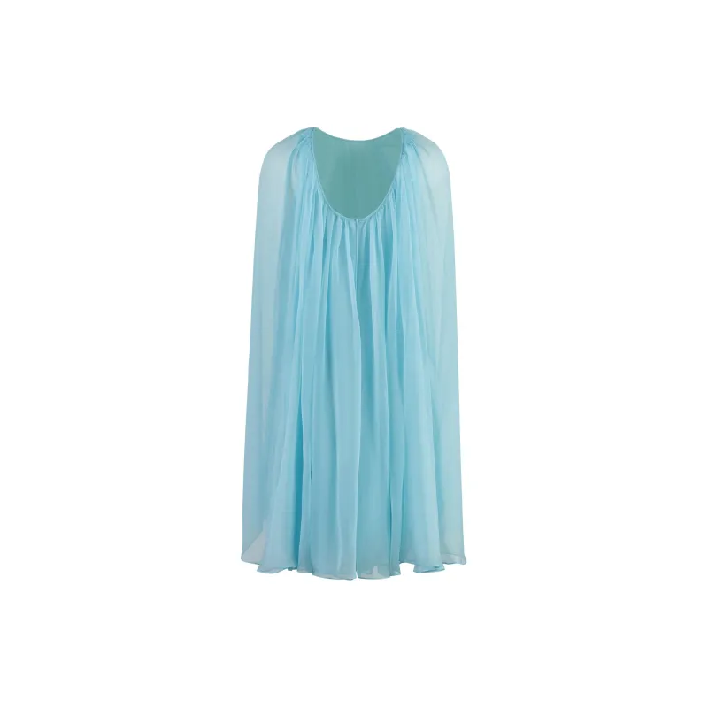 MaxMara Tulle Crewneck Sleeveless Dress-1