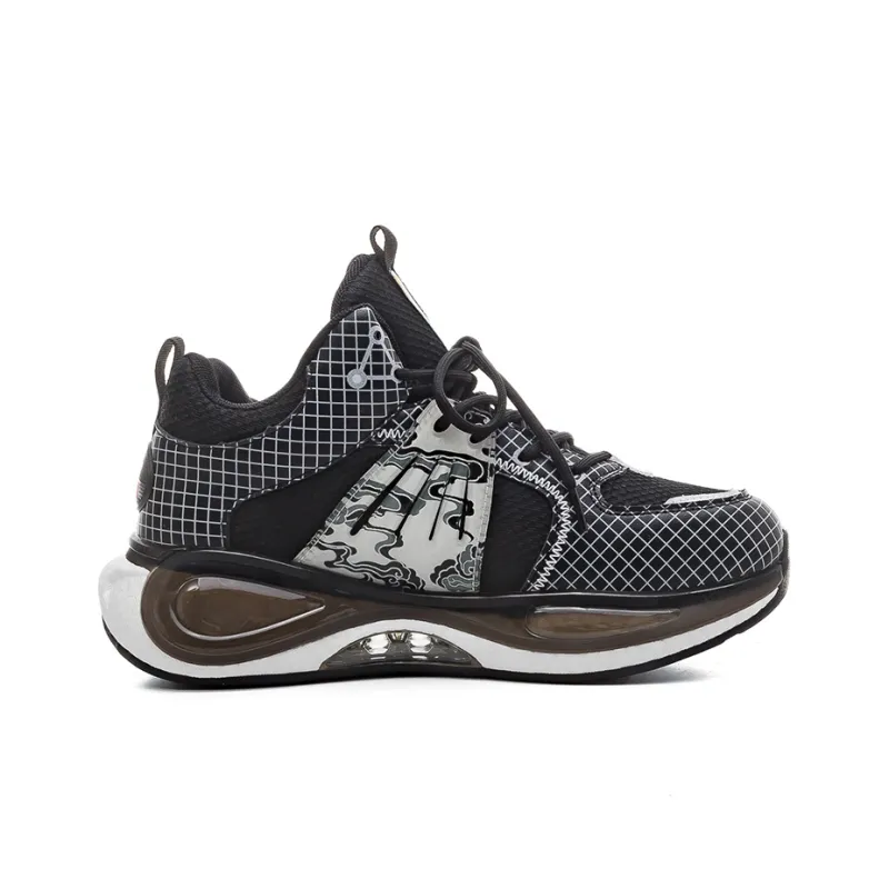 Warrior Cushioned Slip Resistant Low Top Basketball Shoes Men's Black-1