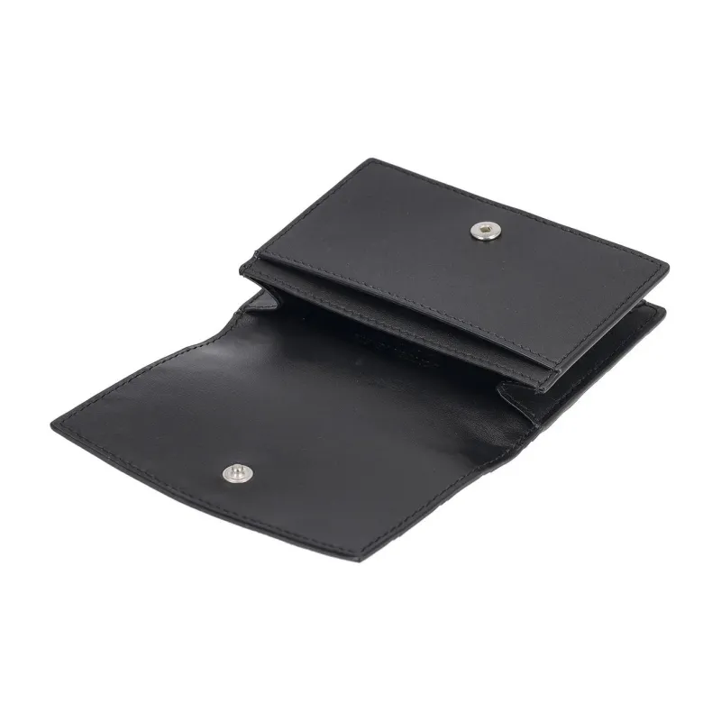 Bottega Veneta Intrecciato Lambskin Wallet Women's Black-1