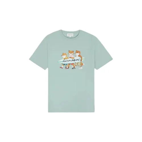 Maison Kitsune T-Shirts Men Light Green