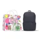Black (Cartoon Keychain Fan+Pink LOVE Shopping Bag)
