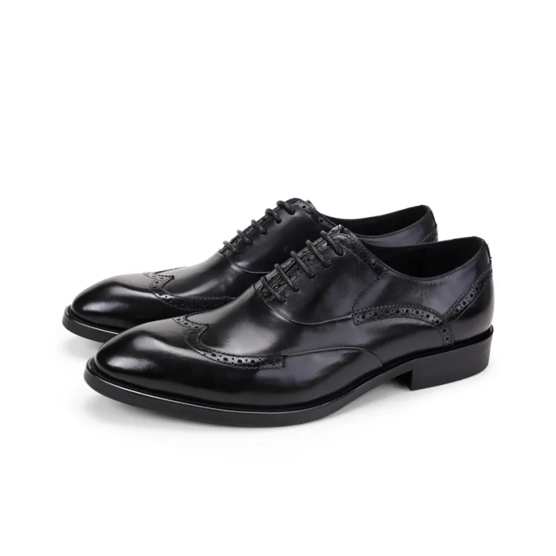 ASTON M.JAZZ Dress Shoes Men Low Top Black/Burgundy/Coffee/Brown-2