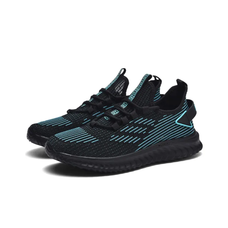 Black tailed Deer Low Top Running Shoes Men's-2