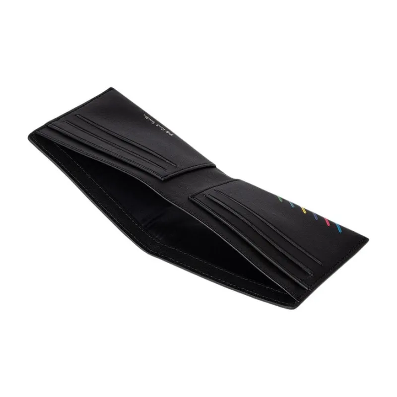 Paul Smith Cow Leather Leather Clip Wallet Men's Black-2