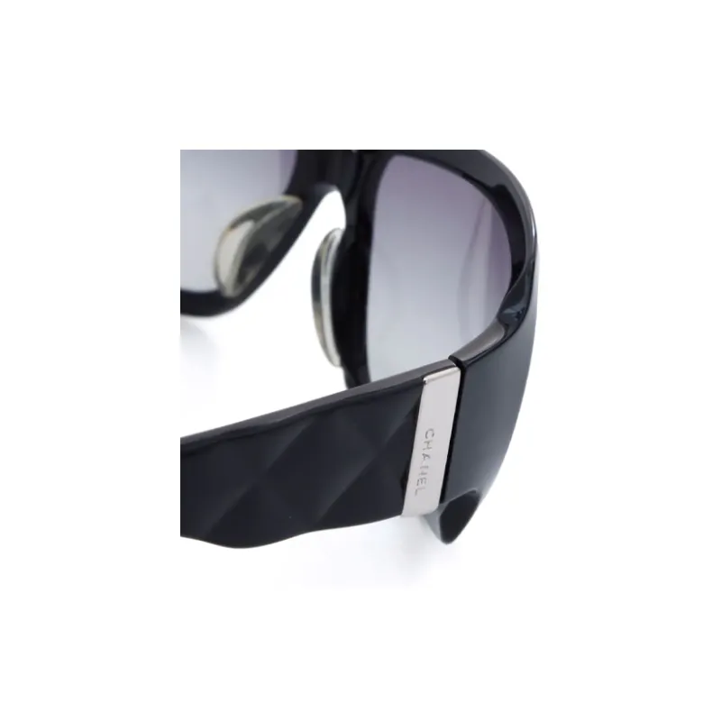 CHANEL Pre-Owned 1990-2000s Diamond-quilted Oversize-frame Sunglasses-2