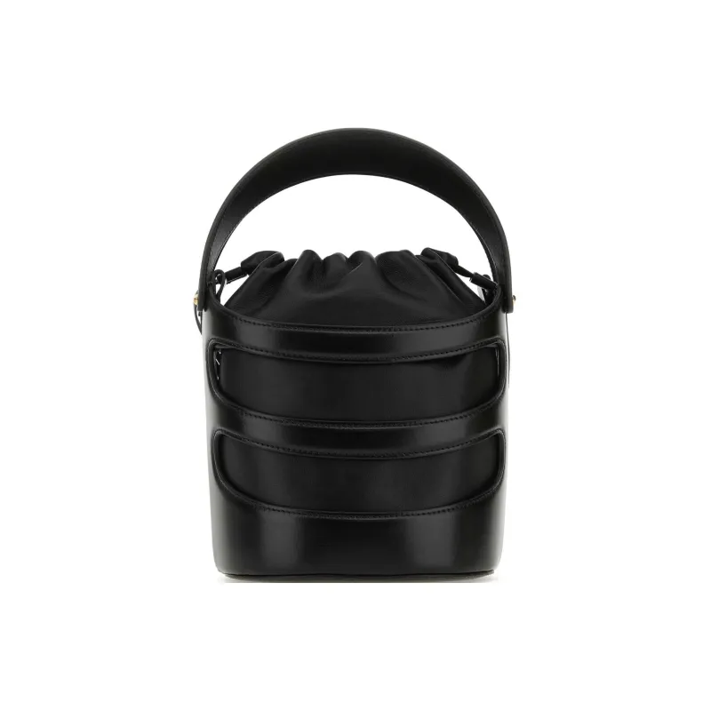 Alexander McQueen Leather One Shoulder Handbags Women's Black-2
