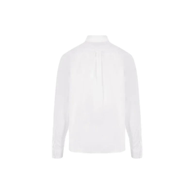 Maison Kitsune Fox Head Embroidered Long Sleeved Shirt-1
