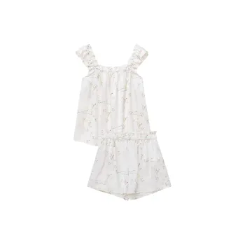 MANITO Princess Louise Pajama Set Women's White