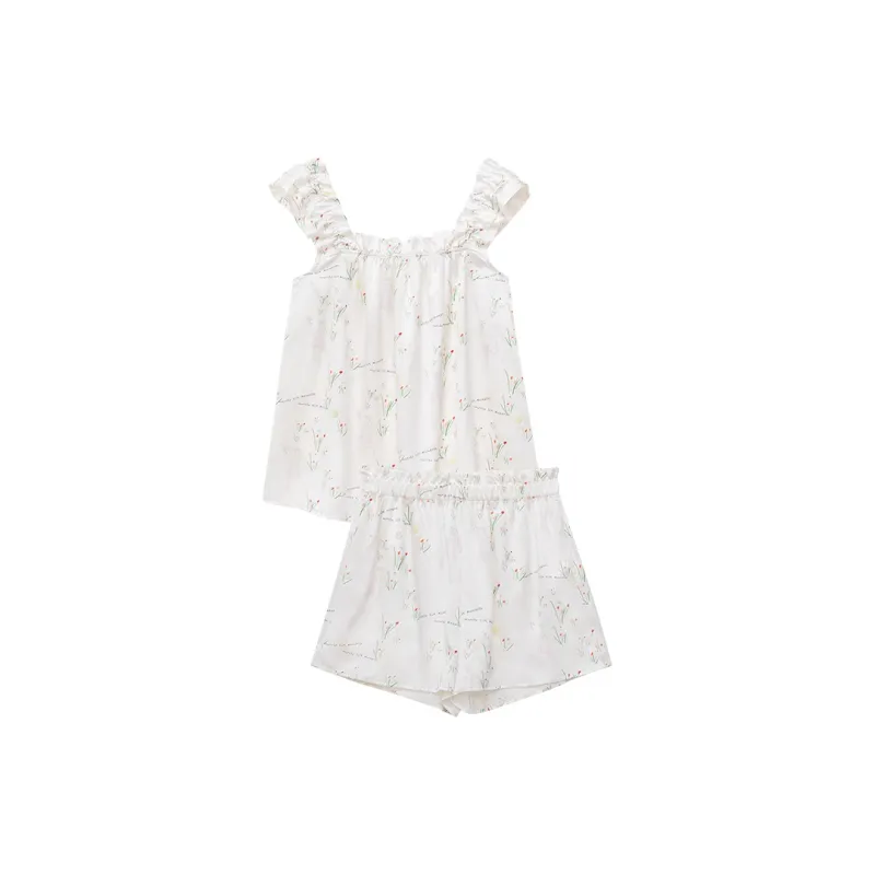 MANITO Princess Louise Pajama Set Women's White-0