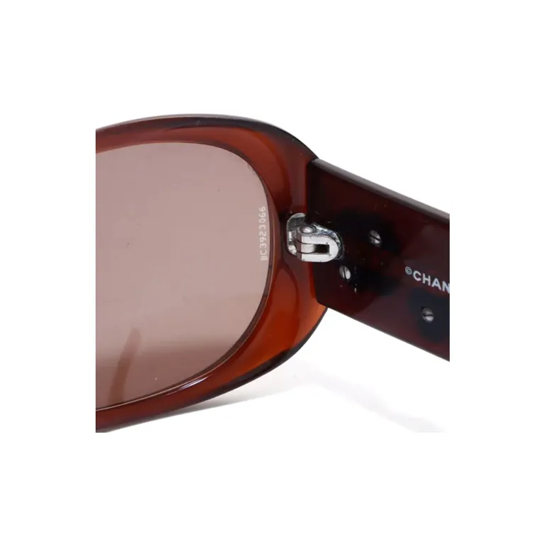 CHANEL 2000s Icons Detailing Oval framed Sunglasses-2