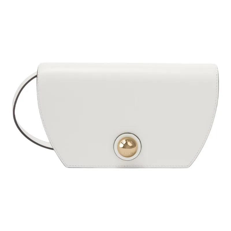 Furla Soft Calfskin Shoulder Bag, Crossbody Bag Mini Women's Cotton Candy White-0