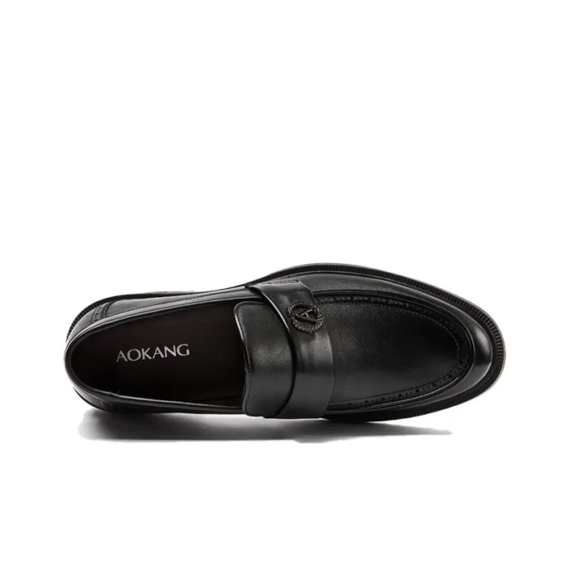 AOKANG Loafers Men Black-3