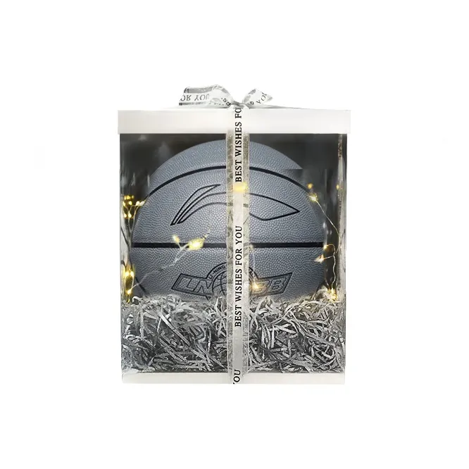LiNing PU Basketball Gray Size 7 Competition Training-4