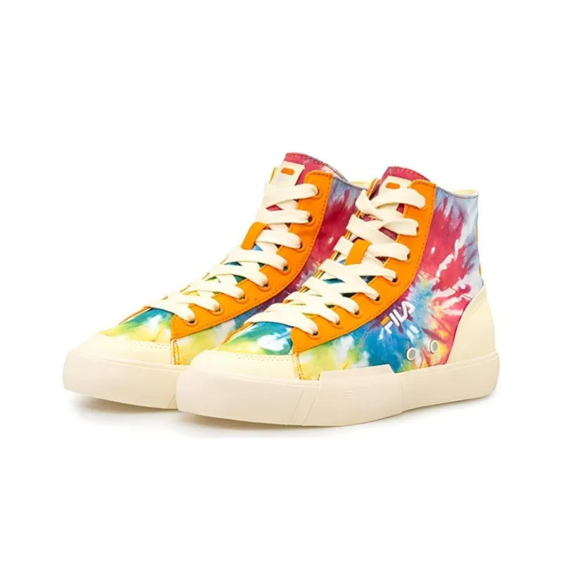 FILA FUSION Fila Block High High Canvas Shoes Colorful Women's-1