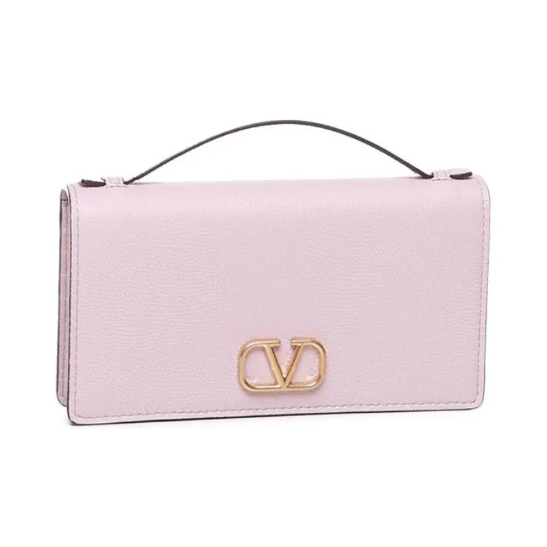 Valentino Calfskin Handbag, Shoulder Bag, Crossbody Bag Women's Light Pink-1